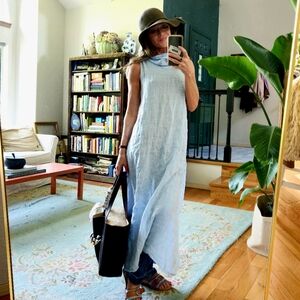THIS WAS STOLEN nfs Francesca Bettini Linen maxi dress